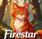 Firestar - flame-colored tabby tom who rose from kittypet to ThunderClan leader