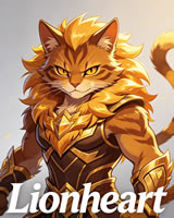 Lionheart - golden tabby ThunderClan deputy with thick mane