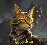 Raggedstar - dark brown tabby tom with patchy fur, former ShadowClan leader